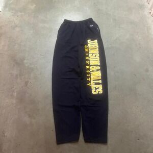 Champion Johnson & wales men's blue spellout logo sweatpants‎ collegiate s